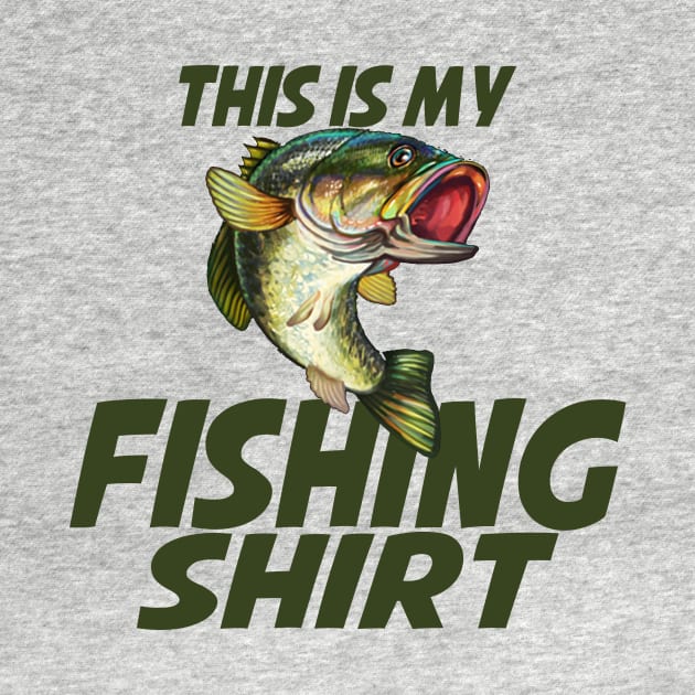 This is my fishing shirt - bass by MonarchGraphics